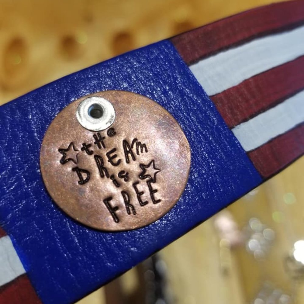 American Flag Bracelet Handmade